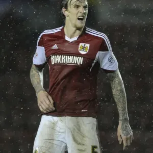Aden Flint of Bristol City in Action Against Coventry City - Sky Bet League One, February 4, 2014