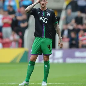 Aden Flint of Bristol City in Action at Middlesbrough's Riverside Stadium, 2015