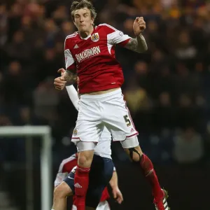 Aden Flint of Bristol City in Action Against Preston North End, Sky Bet League One, November 2013 Aden Flint of Bristol City in Action Against Preston North End, Sky Bet League One, November 2013