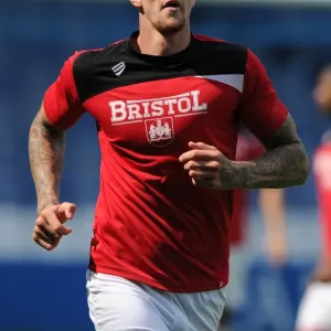 Aden Flint of Bristol City in Action at Sheffield Wednesday vs. Bristol City, August 8, 2015