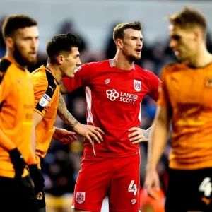 Aden Flint of Bristol City in Action Against Wolverhampton Wanderers, Sky Bet Championship, December 2016 Aden Flint of Bristol City in Action Against Wolverhampton Wanderers, Sky Bet Championship, December 2016