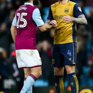 Aden Flint Print - Bristol City Player Congratulates Opponent