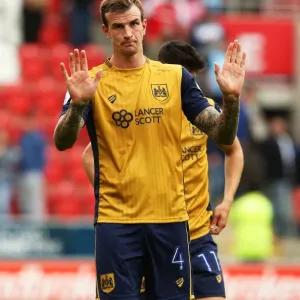 Aden Flint Celebrates for Bristol City Against Rotherham United