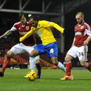 Aden Flint Chases Down Nathan Delfouneso: Bristol City vs Coventry City Football Rivalry