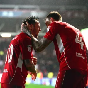 Bristol City Players Celebrating Goal Print Bristol City Players Celebrating Goal Print