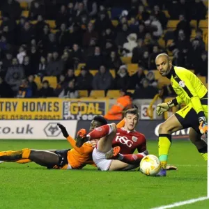 Aden Flint Scores the Equalizer: Wolves vs. Bristol City, Sky Bet Championship (08/03/2016)