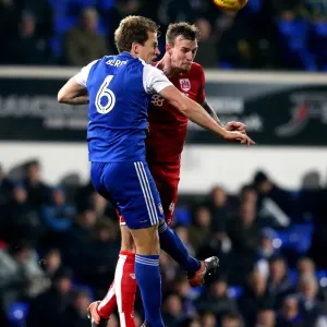 Aden Flint vs Christophe Berra: Heading Battle at Portman Road - Ipswich Town vs Bristol City, Sky Bet Championship