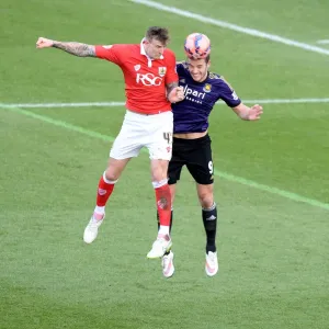 FA Cup Fourth Round Print: Aden Flint Wins High Ball Over Andy Carroll