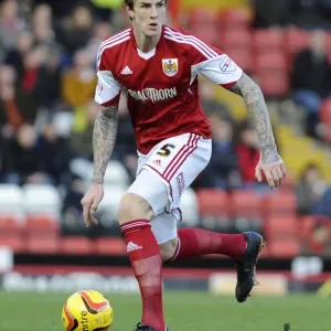 Aden Flint Print, Bristol City vs Walsall Match Photo Aden Flint Print, Bristol City vs Walsall Match Photo