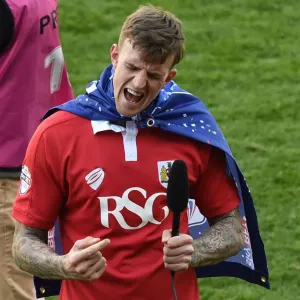 Aden Flint's Emotional Celebration: Bristol City vs Coventry City, 2015 Aden Flint's Emotional Celebration: Bristol City vs Coventry City, 2015