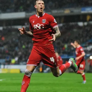 Aden Flint's Euphoric Goal Celebration: Huddersfield vs. Bristol City, Sky Bet Championship (December 12, 2015) Aden Flint's Euphoric Goal Celebration: Huddersfield vs. Bristol City, Sky Bet Championship (December 12, 2015)