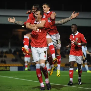 Aden Flint Print - Bristol City Goal Celebration