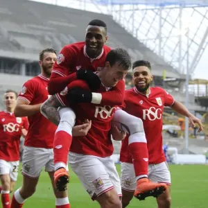 Aden Flint's Thrilling Goal Celebration: Bristol City vs Ipswich Town, 2016 Aden Flint's Thrilling Goal Celebration: Bristol City vs Ipswich Town, 2016