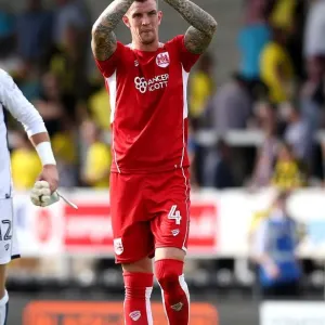 Aden Flint's Triumphant Applause: Burton Albion v Bristol City, Sky Bet Championship (13/08/2016) Aden Flint's Triumphant Applause: Burton Albion v Bristol City, Sky Bet Championship (13/08/2016)