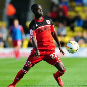 Bristol City FC Print: Albert Adomah in Action