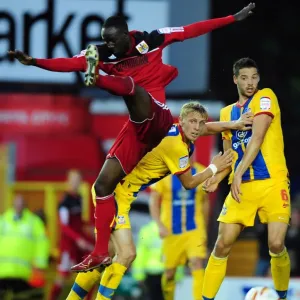 Adomah Fights for Supremacy: Bristol City vs Crystal Palace, Championship Clash at Ashton Gate, 2012