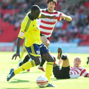 Print of Albert Adomah scoring for Bristol City in League Cup match