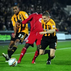 Print of Adomah Slipping Past Hull City Players