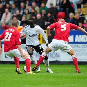 Adomah vs Morrison and Gower: Intense Battle at The Valley, Charlton Athletic vs Bristol City, 2013 Adomah vs Morrison and Gower: Intense Battle at The Valley, Charlton Athletic vs Bristol City, 2013