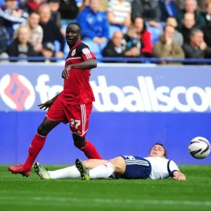 Adomah vs Warnock: Intense Battle in the 2012 Championship Clash between Bolton Wanderers and Bristol City Adomah vs Warnock: Intense Battle in the 2012 Championship Clash between Bolton Wanderers and Bristol City