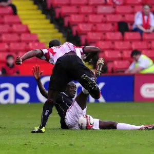 Bristol City FC Print - Adomah in Action