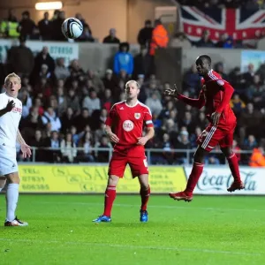 Adomah's Close Call: Swansea City vs. Bristol City, Championship 2010