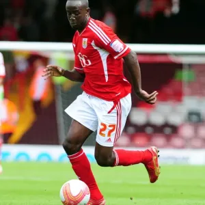 Print of Albert Adomah in action at Ashton Gate