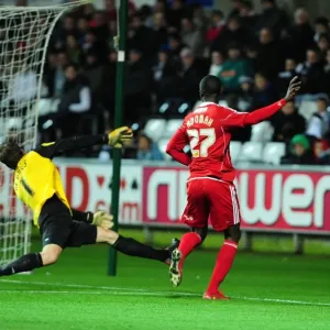 Adomah's Dramatic Late Strike Hits the Bar: Swansea City vs. Bristol City (10/11/2010)