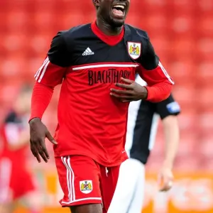 Adomah's Goal Celebration: Bristol City's Pre-Season Triumph Over Dunfermline, 2012 Adomah's Goal Celebration: Bristol City's Pre-Season Triumph Over Dunfermline, 2012