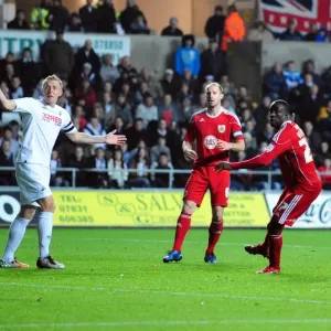 Adomah's Heart-Stopping Header: Swansea City vs. Bristol City, Championship 2010