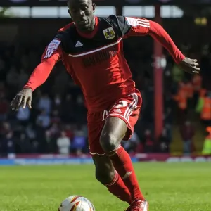 Albert Adomah in Action: Bristol City vs Huddersfield Town, Npower Championship (2013)