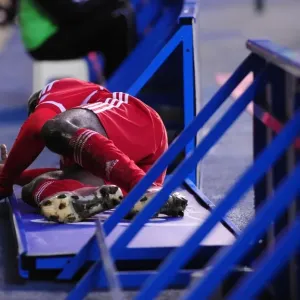 Albert Adomah's Dramatic Tumble at Reading's Madejski Stadium - Bristol City FC, Championship 2012 Albert Adomah's Dramatic Tumble at Reading's Madejski Stadium - Bristol City FC, Championship 2012