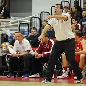 Andreas Kapoulas: Leading the Charge during Intense Moment at SGS Wise Campus - Bristol Flyers Basketball Game