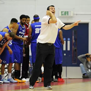 Andreas Kapoulas Leads the Charge: Intense Basketball Moment - Bristol Flyers vs. Plymouth Raiders