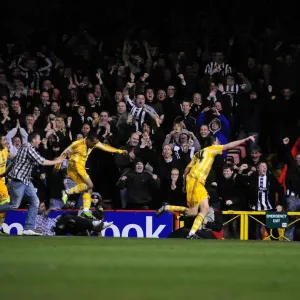 Andrew Carroll's Euphoric Goal Celebration: Newcastle United's Thrilling Victory at Ashton Gate Stadium (Championship: Bristol City vs. Newcastle United, 2010) Andrew Carroll's Euphoric Goal Celebration: Newcastle United's Thrilling Victory at Ashton Gate Stadium (Championship: Bristol City vs. Newcastle United, 2010)