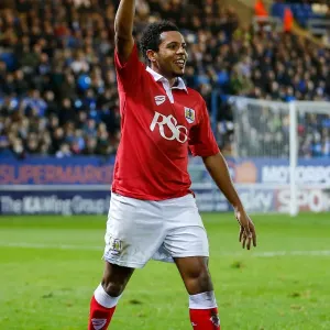 Print of Korey Smith in Action against Peterborough United