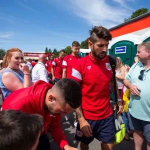 Arrival of Eros Pisano: Bristol City Player at Pre-season Friendly vs. Bristol Manor Farm (2017)