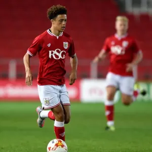 Ash Harper in Action: Bristol City U21 vs Sheffield Wednesday U21 at Ashton Gate Stadium