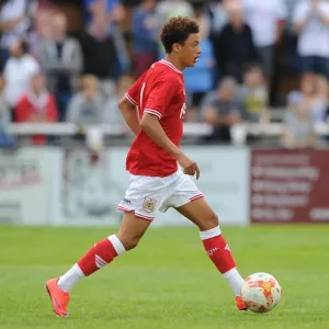 Bristol City Print - Ash Harper in Action at Twerton Park