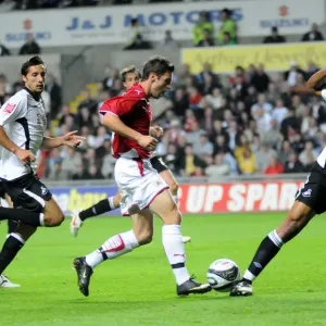 Ashley Williams Tackles Ivan Sproule: Intense Moment from Swansea City vs. Bristol City Ashley Williams Tackles Ivan Sproule: Intense Moment from Swansea City vs. Bristol City