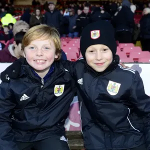 Ball Boys in Action: Bristol City vs Carlisle United, Ashton Gate, January 2, 2014 - Football Match Ball Boys in Action: Bristol City vs Carlisle United, Ashton Gate, January 2, 2014 - Football Match