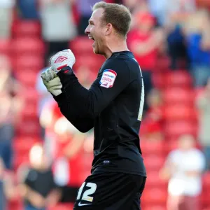 Barnsley Celebrates 1-0 Victory Over Bristol City Print