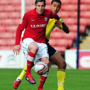 Barnsley vs. Bristol City Championship Clash: Nyatanga vs. Gray Heading Battle, October 2011