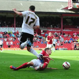 Barnsley's John Stones Tackles Martyn Woolford Print