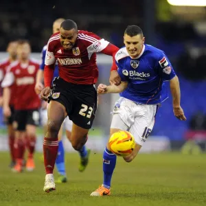 Battleground Boundary Park: Tyrone Barnett vs James Wilson's Intense Rivalry in Oldham v Bristol City Football Clash, February 8, 2014 Battleground Boundary Park: Tyrone Barnett vs James Wilson's Intense Rivalry in Oldham v Bristol City Football Clash, February 8, 2014