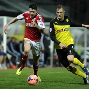 Print of Moloney vs Ekstrand in FA Cup Third Round Replay at Vicarage Road Print of Moloney vs Ekstrand in FA Cup Third Round Replay at Vicarage Road