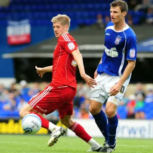 Bristol City FC Print - Jon Stead vs. Tommy Smith, 2010 Championship Match