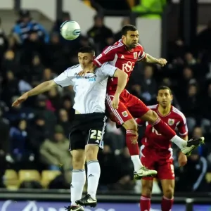Battling for the High Ball: Liam Fontaine vs. Callum Ball - Derby County vs. Bristol City Championship Clash (10/12/2011)