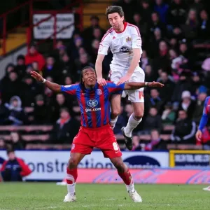 Battling Midfielders: Skuse vs. Danns in Crystal Palace vs. Bristol City Championship Clash, Selhurst Park, 2011