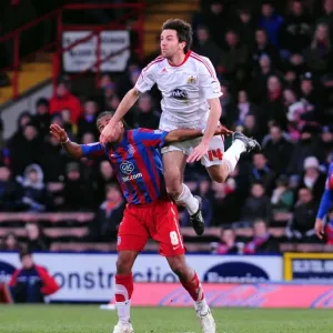 Battling Midfielders: Skuse vs. Danns - Intense Championship Clash at Selhurst Park, 2011